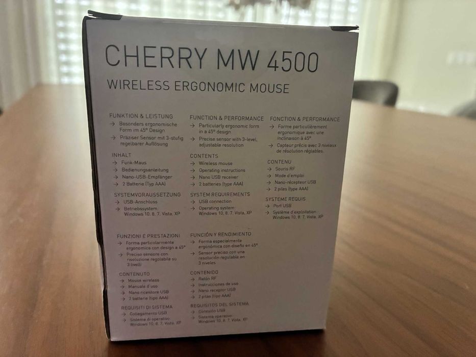 Rato Ergonómico sem fio Cherry MW 4500