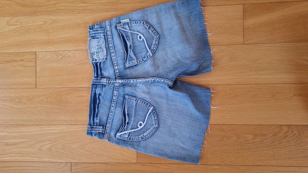 Spodenki S szorty ping jeans,ozdoba