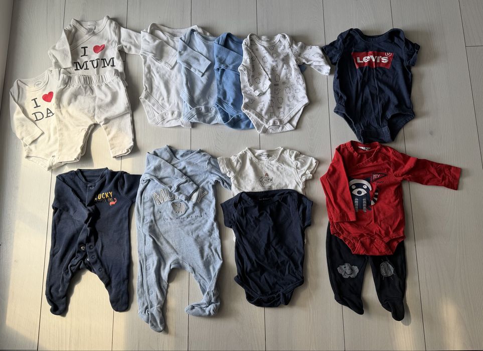 Mega paka super ciuszków! 56-68, newbie, hm, nike, levis, reserved, duzo kompletow!
