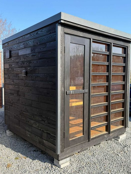 Sauna grodowa Hot Tub Kwadrat Termodrewno SPA Dostawa Cała Polska