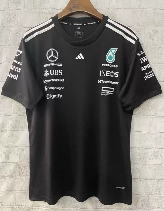 Mercedes/ Petronas F1 2025 t-shirt manga curta ou comprida