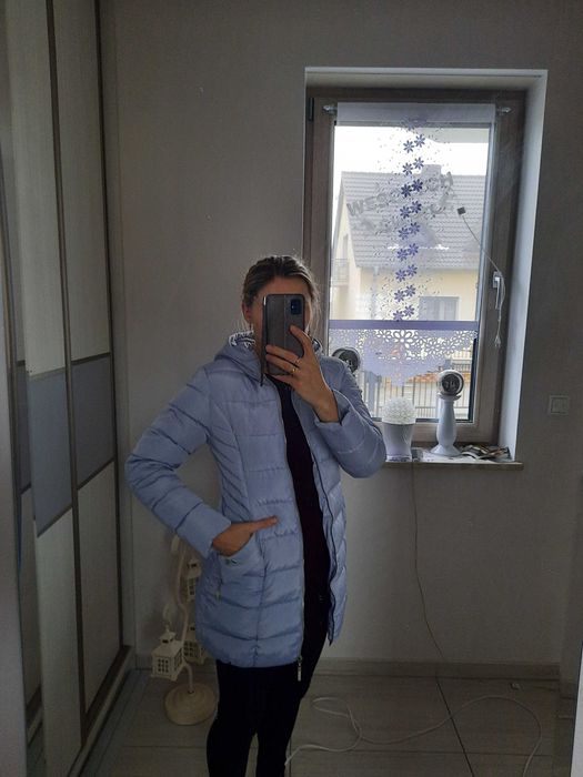 Kurtka zimowa błyszcząca s/m