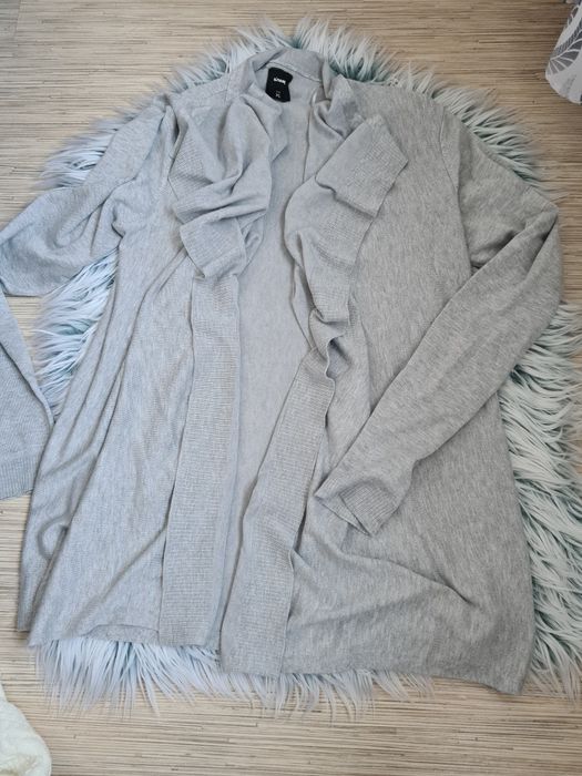 Sweter Sinsay, kardigan asymetryczny XL