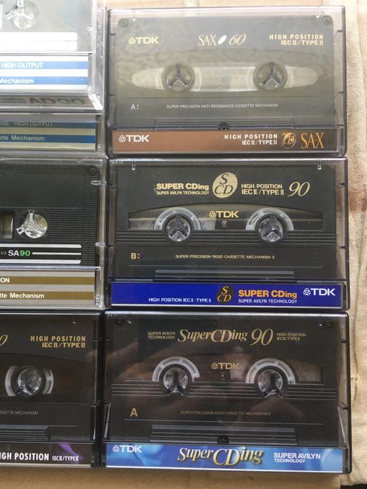 TDK SA SF AD Super CDing аудіокасети хром нормал