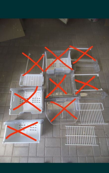 BEKO CNA 29120S - części, półki, kratki, szuflady