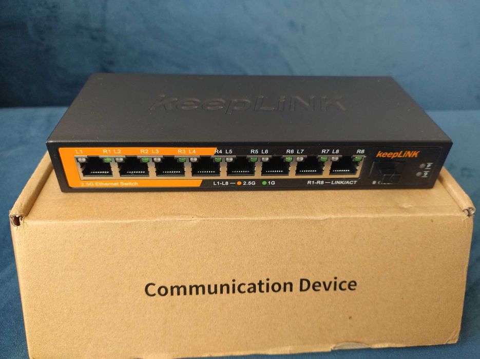 Комутатор KeepLink KP-9000-9XH-X 8-port (2.5G) + 10G SFP+