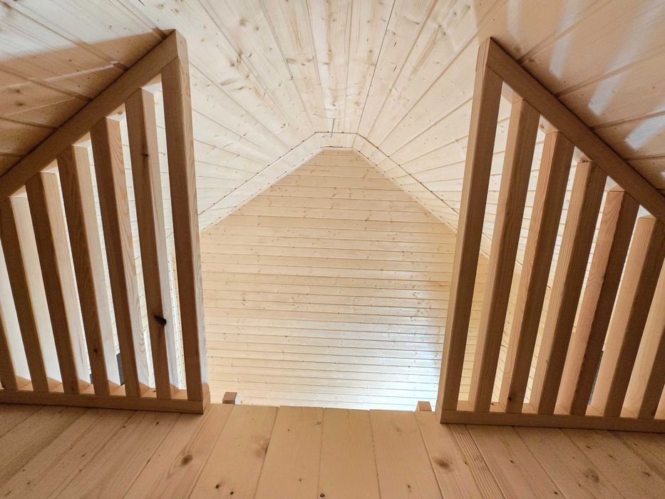 Domek drewniany typu STODOŁA 28m² – komfort, design i szybki montaż!