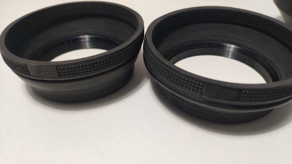 Para sol reversível em borracha 62mm 67mm 72mm