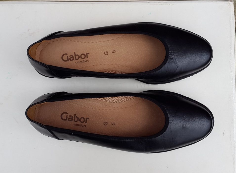 Кожаные оригинальные Gabor 38 р балетки туфли мокасины