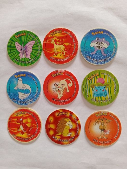 Tazos Pokémon originais Matutano