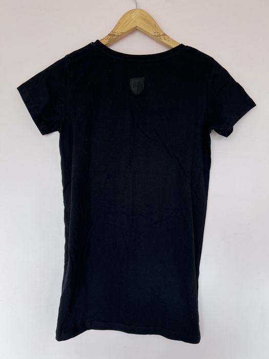 Prosto czarny bawełniany t-shirt xs koszulka bluzka
