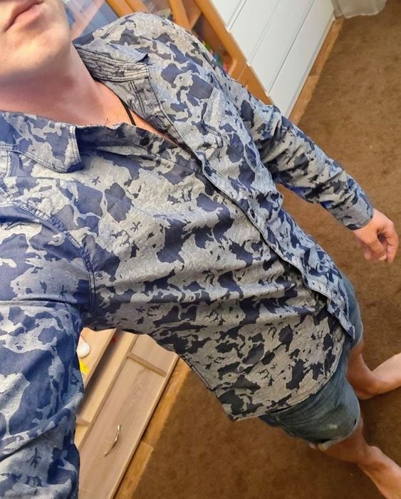 Стильная рубашка slim COLIN'S modern (р.S) ИДЕАЛЬНОЕ СОСТОЯНИЕ