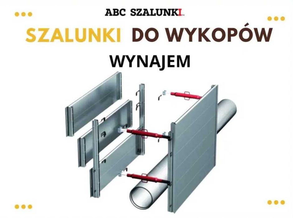 Szalunki do wykopów - ALUMINIOWY SZALUNEK LITEBOX 3x2m Wynajem