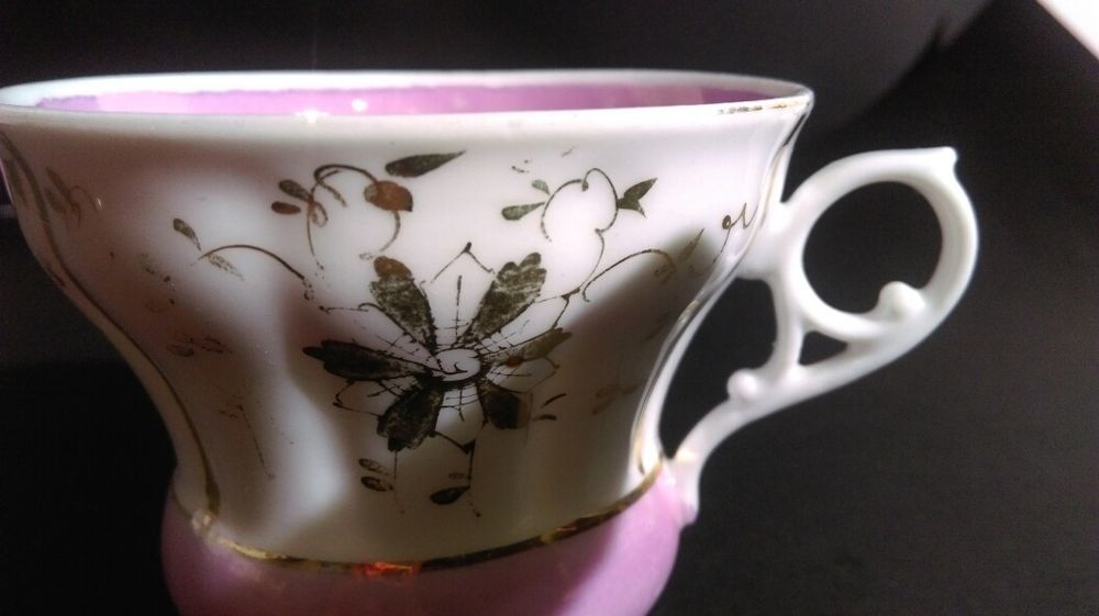 Porcelana ŚLĄSKA AR Koenigszelt XIX w Silesia Filiżanka AR