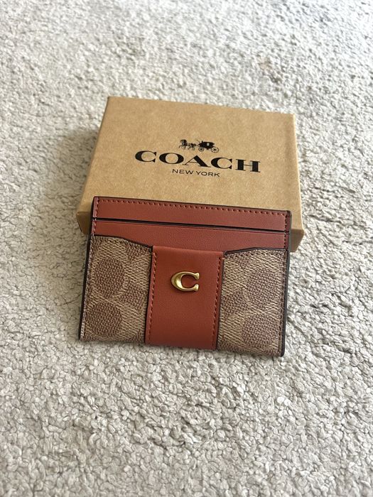 Coach Porta Cartões Castanho