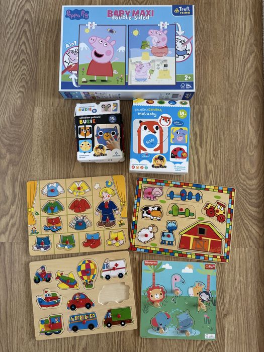 Zabawki edukacyjne Puzzle i układanki drewniane 15mies.+