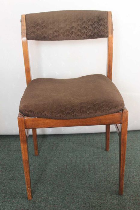 4 x krzesła brązowe drewniane - Vintage Retro Loft Design PRL