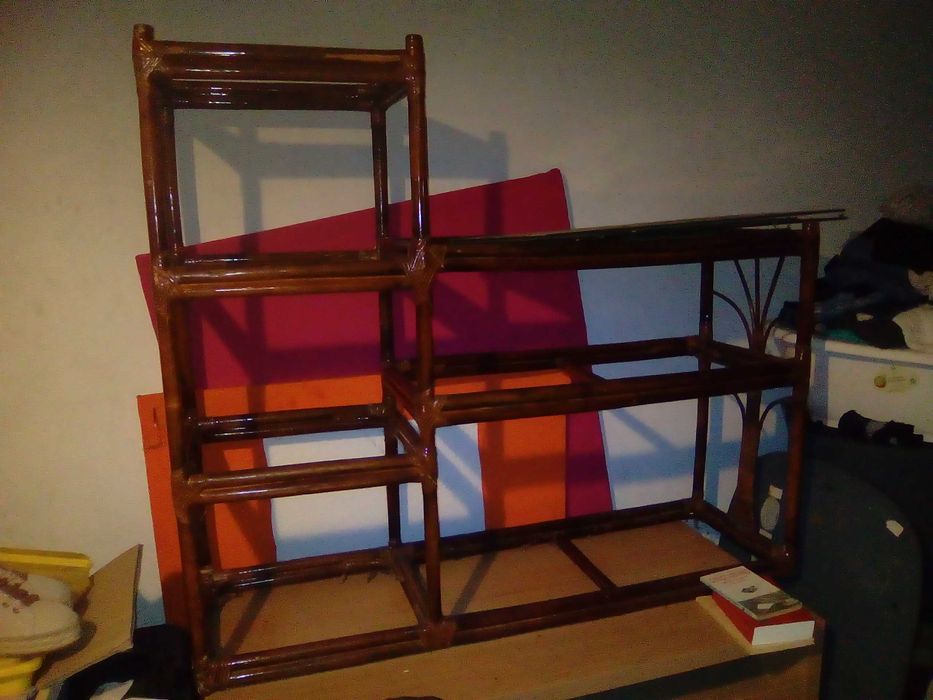 movel em L com vidros