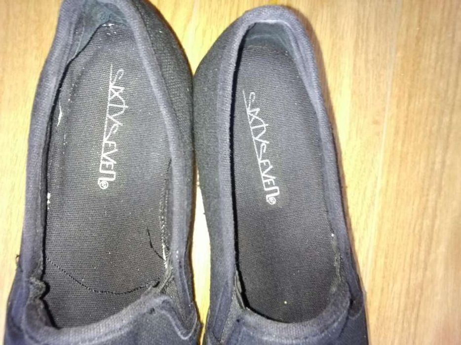 Tenis plataforma pretos 37 sixty seven