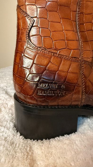 NOWE Kozaki skórzane 38 Melvin Hamilton brązowe damskie