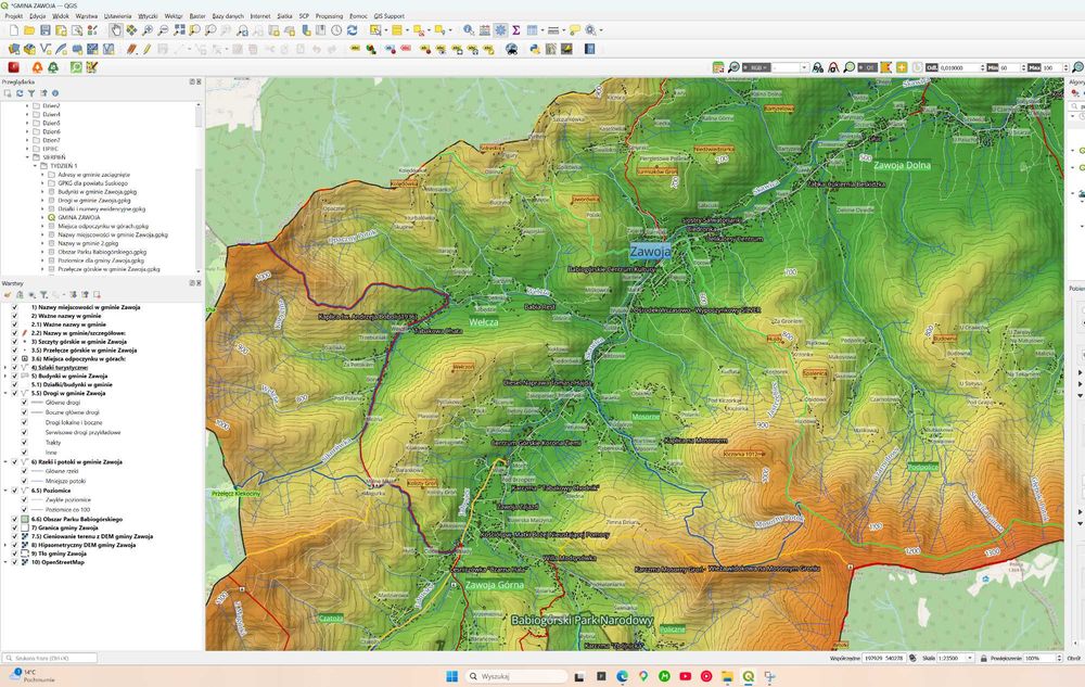 Tworzenie map GIS i wizualizacji danych - QGIS