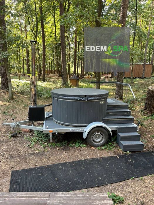 Чан з джакузі! Виробник! Спа купіль! Купель для бані! Спа на дровах!