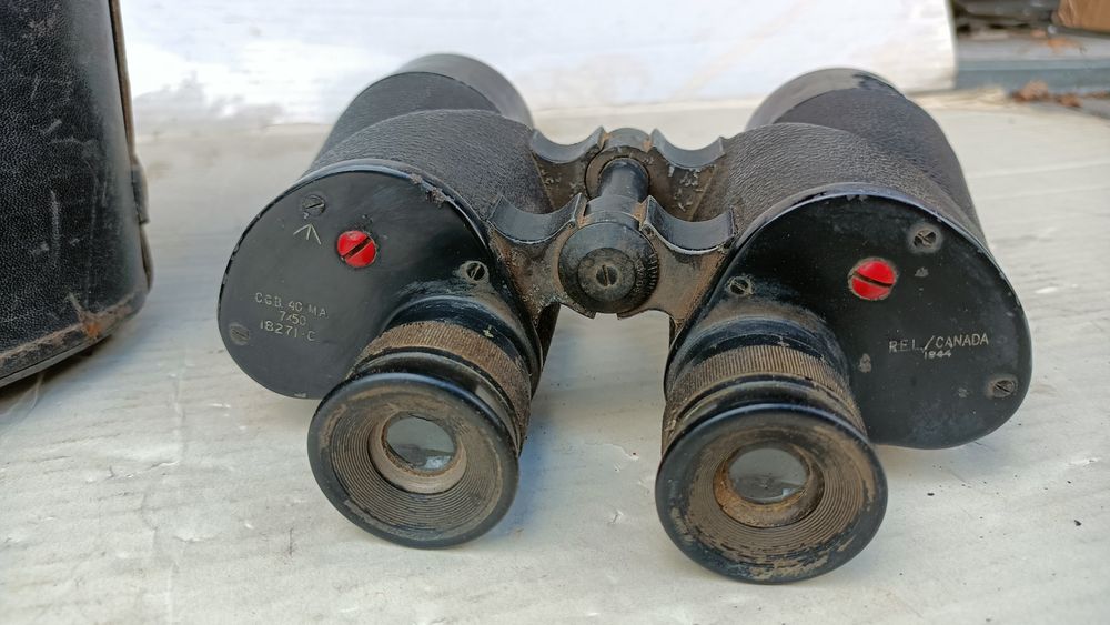 Stara Lornetka Wojskowa R E L CANADA 1944 II wś 7x50 C G B 40