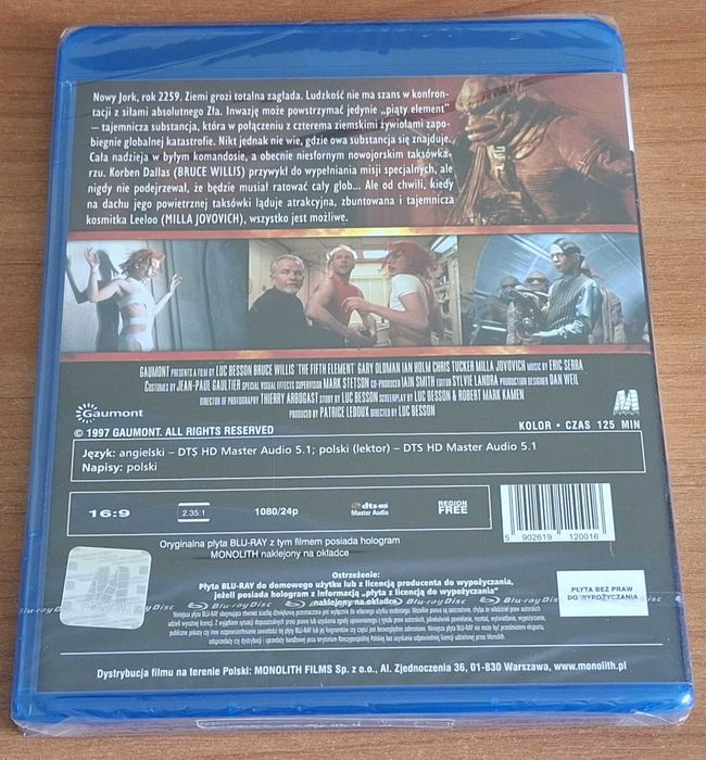 Piąty Element płyta Blu-ray