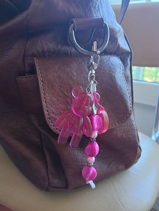 Bag charm artesanal urso