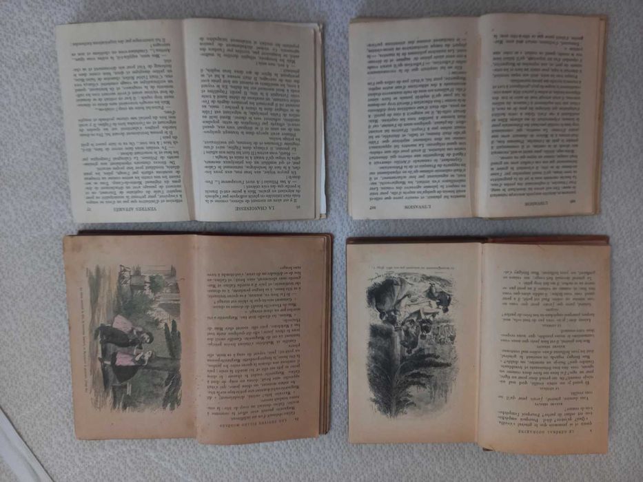 Старинные книги на французском языке с золоченным обрезом (1892,1914)