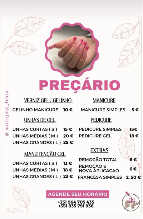 Manicure e pedicure no cacem