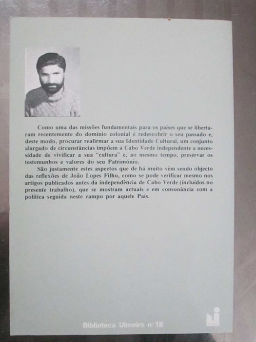 A Defesa do Património Sócio-Cultural de Cabo Verde, João Lopes Filho