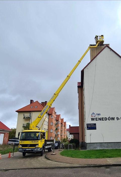 Podnośnik koszowy wynajem /   zwyżka do 27m