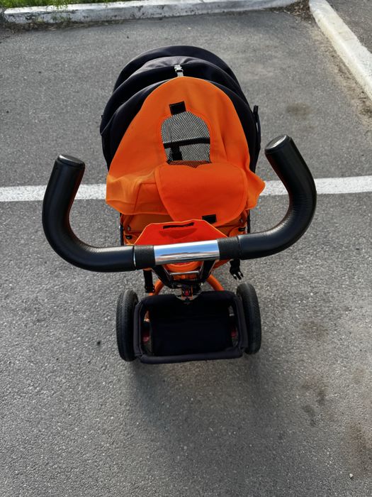 Дитячий триколісний велосипед Azimut Trike з батьківською ручкою