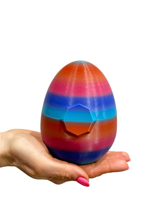 Figurka smocze Jajo otwierane, druk 3D, nowoczesna dekoracja, kolorowe
