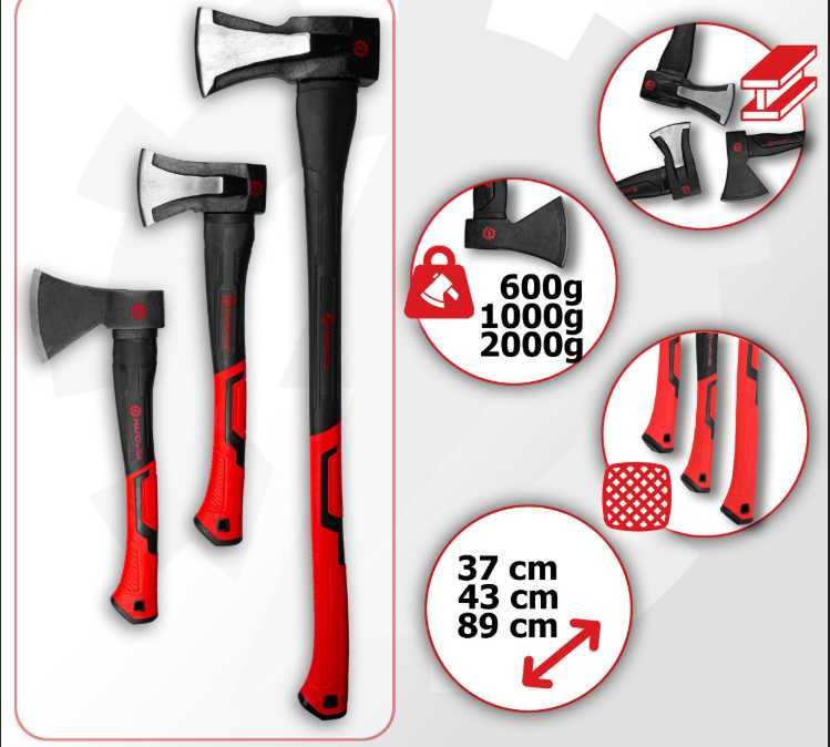 Siekiera rozłupująca Zestaw siekier do łupania 3 szt
