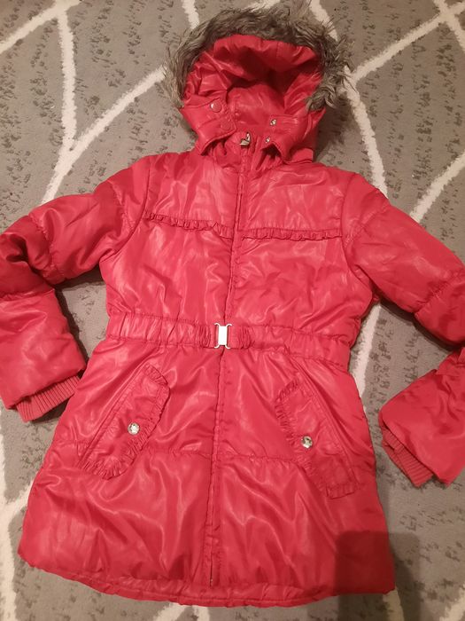 Piękna kurtka dziewczęca zimowa 128 h&m