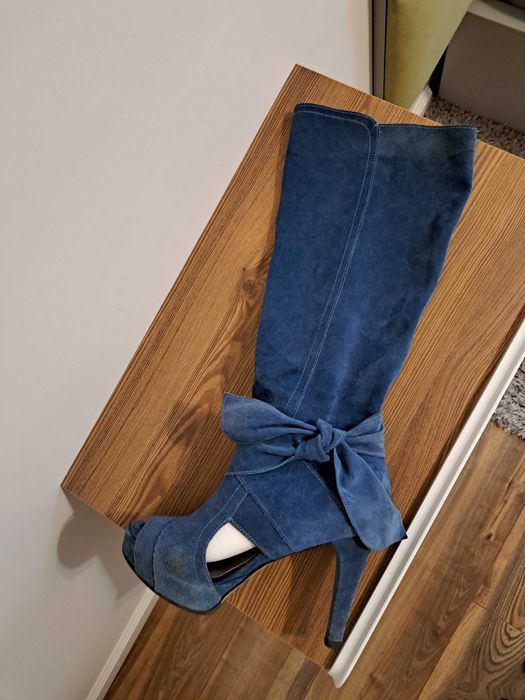 Kozaki letnie Prima Moda/peep-toe. R.35