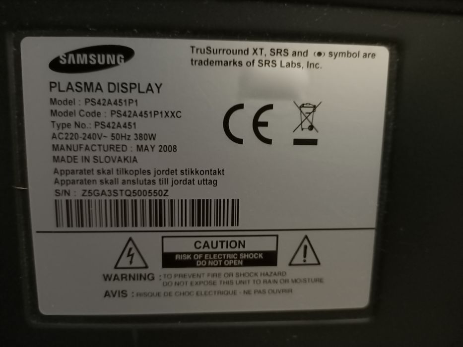 Telewizor Samsung PS42A451P1