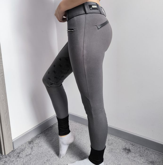 Bryczesy Equestrian Stockholm 34 XS kolanowy silikon