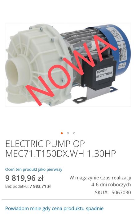 Pompa zmywarka Winterhalter