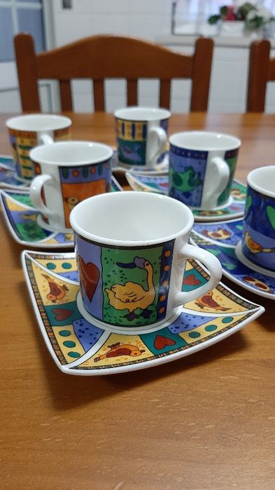 Conjunto chávenas de café