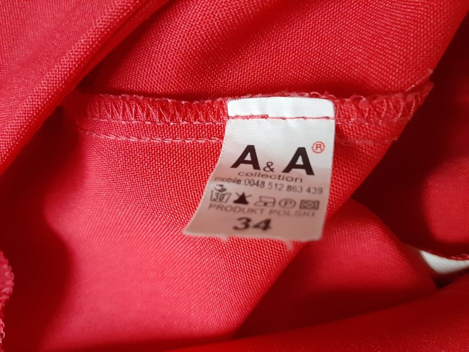 Sukienka elegancka 34 firmy A&A jak nowa