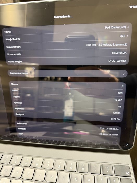 Ipad Pro 12.9’’ 6 generacji + Magick Keyboard+ Pencil IDEAŁ