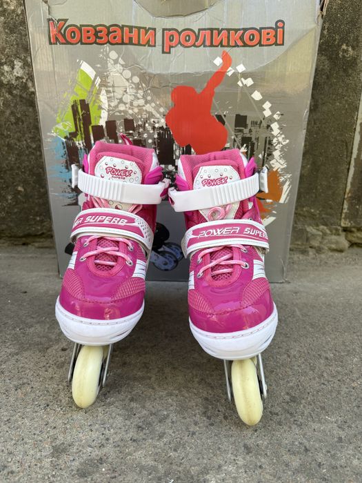 Ролики. Світяться колеса. Ковзани роликові. 31-34 р