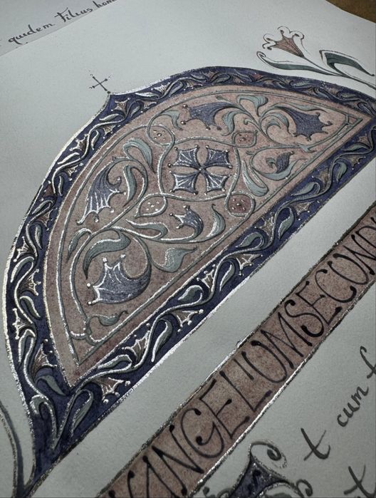 Calligraphy. Luke, Chapter 22, verses 14- 30