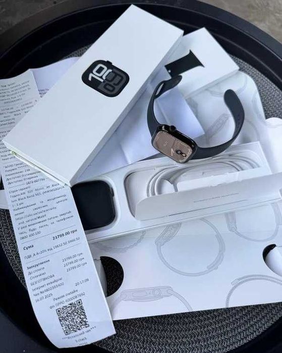 Apple watch 10 46mm jet black на гарантії