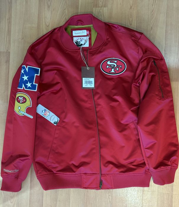 Нова куртка бомбер Mitchell & Ness NFL San  Francisko 49 ers (розмір L)