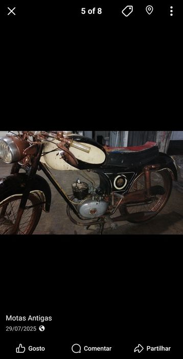 Motorizada antiga Vilar super seta