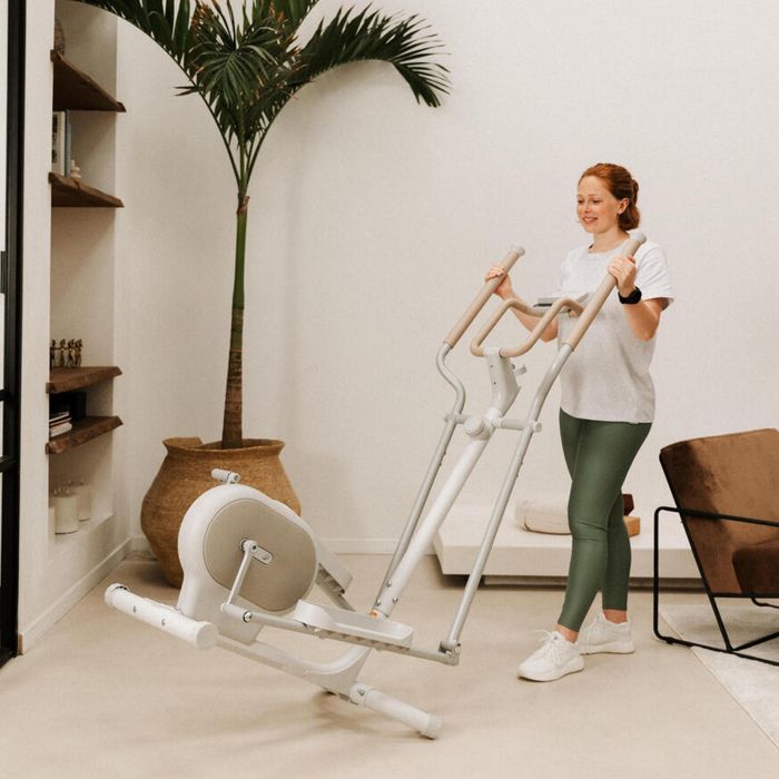 Bicicleta Elíptica Conectada Initial Elliptical 100 Branco